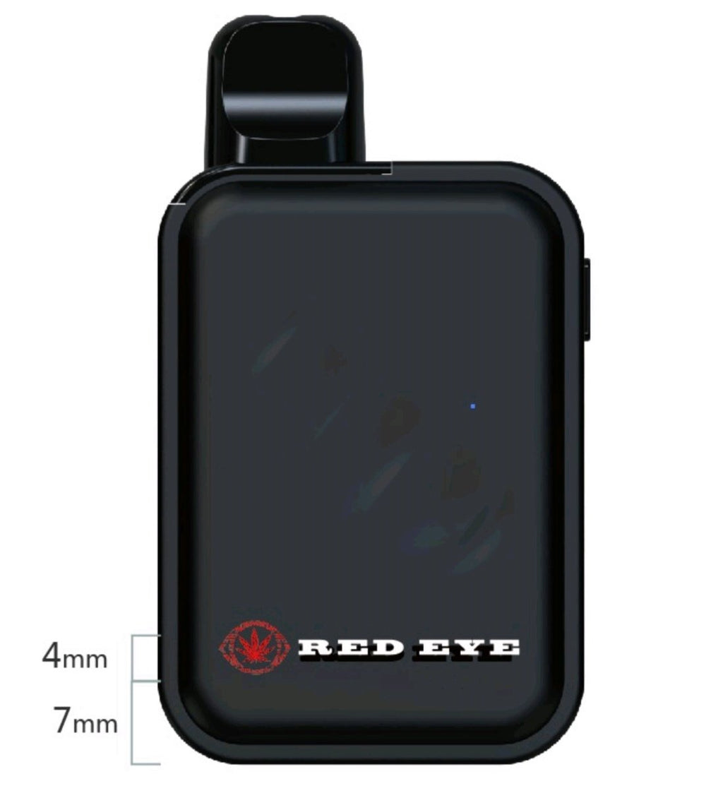 Front view of a single black Sloth Mode 1 ml all-in-one vape device, marked Red Eye
